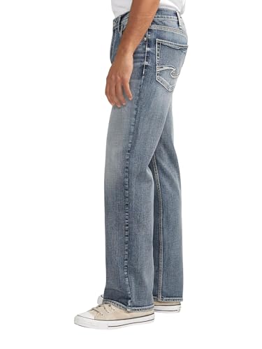 Image of Silver Jeans Co. Men's Zac Relaxed Fit Straight Leg Jean - Legacy