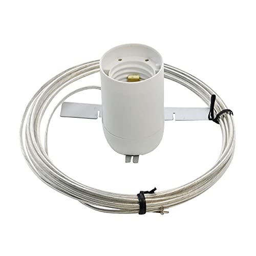 Titania Cablaggio E27 bianco plastica cavo 3 m