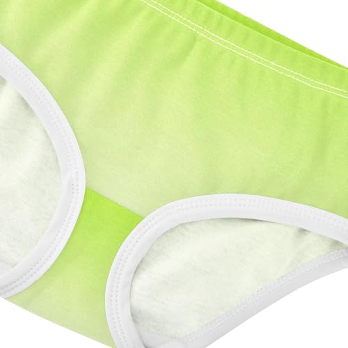 Joisal Lemon Green Ivory Gradient Girls Underwear Toddlers 2t Cotton Panties Little Girl Fun Briefs Girls Undies4