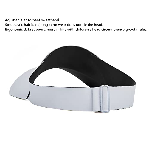 Century Star Kids Visor Sun Hat Adjustable Athletic Sports Hat Kids Sun Visors Adjustable Cap Silver Gray One Size #TOP2