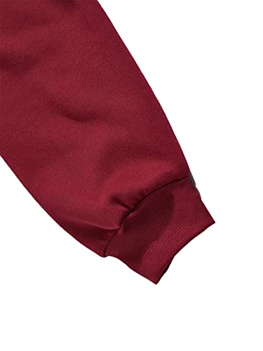 TOPLOT Men's Red Woolen Blend Hoodie Maroon - Image 6