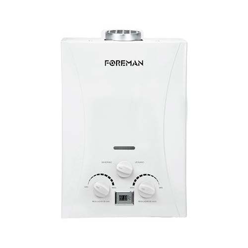 Opiniones de Boiler comprados en linea. 43 Calentador De Agua Para Hogar Instantáneo Para Regadera Gas LP |Perillas Reguladoras | Ahorro De Hasta un 80% De Gas| 6/12 Litros Por Minuto (6 Litros)