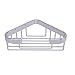 Allied Brass BSK-10ST Corner Soap Shower Basket, Satin Chrome