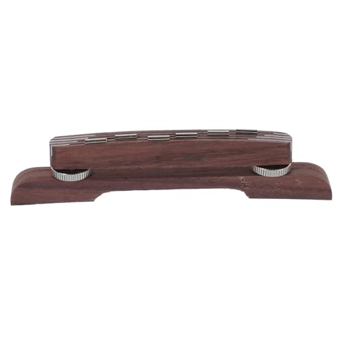 OFFIGAM 6 ストリングアーチトップギター用弦ジャズギター橋 高さ調節可能 ウッ