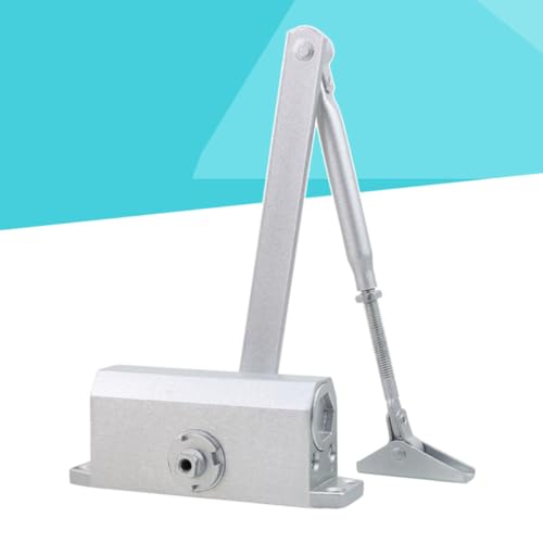 Cierrapuertas automático de aluminio con tornillos incluidos para puertas interiores de paso 6