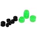 KTELI 20Pcs Longboard Skateboard Bushings Conical Cylinder Bushing Pivot Cups Set Accessories for Longboard Truck Green