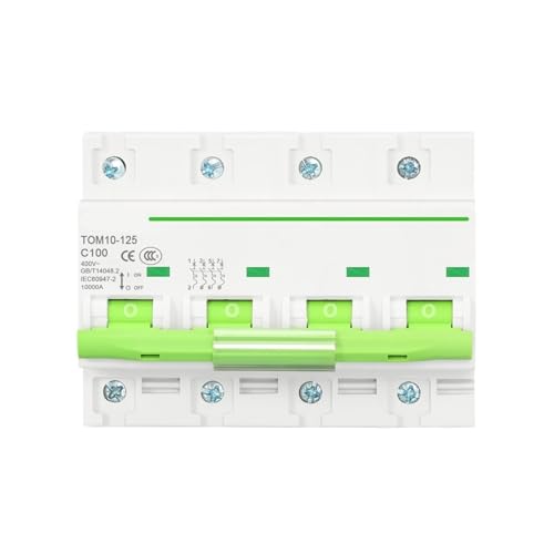 Disjoncteur courbe C TOM10 4 pôles 100A à haute capacité 10KA
