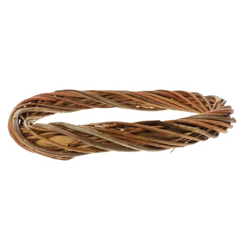 KOMBIUDA Couronne en Osier Soi-même 30 Cm en Rotin Naturel Décoration Suspendue pour Loisirs Créatifs Fêtes Mariages Intérieur