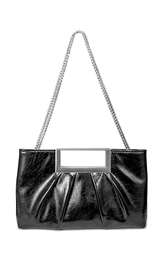 Image of CARIEDO Evening Clutch Bag Bright Color PU Leather Formal Handbag Suitable for Wedding Prom Black Tie Events