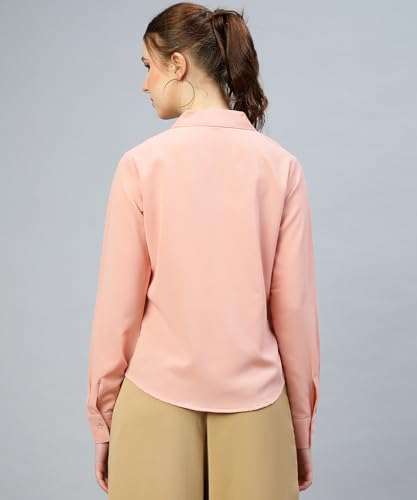 Image of Women's Regular Fit Cotton Blend Shirts with Wingtip Collar
