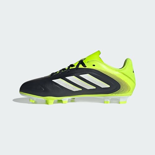 adidas Unisex Kids Copa Club Pure 3 Firm/Multi Ground Cleats (Little Kid/Big Kid), Black/White/Lucid Lemon, 3.5, Medium2