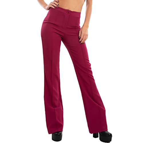 Pantalon flare bordeaux Toocool VB-6436 taille L anti serrage