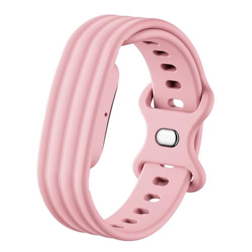 Image of Soft Silicone Strap Compatible with Google Fitbit Air, Sport Replacement Band, Adjustable Breathable Wristband for Workout, Running & Daily Wear