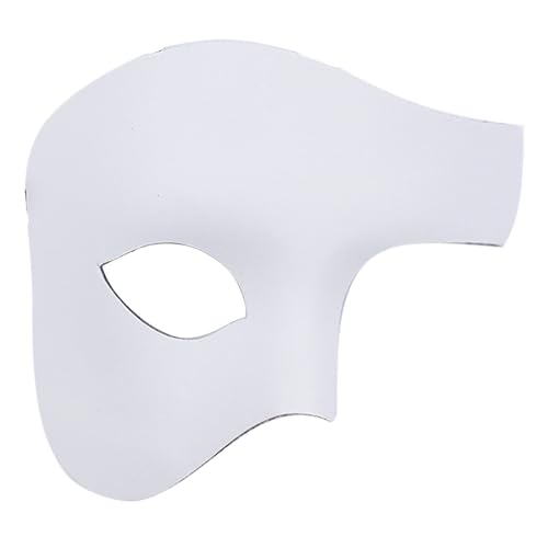 31BZkvkZwQL. SL500 Mens Half Face Mask Opera Mask Vintage Design Masquerade Masks Venetian Opera Party Halloween Costume Mardi Gras Mask for Men (White)