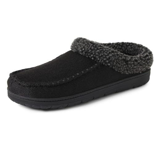 Image of Dearfoams Men's Brendan Indoor /Outdoor Breathable Memory Foam Clog House Shoe with Wide Widths Slipper