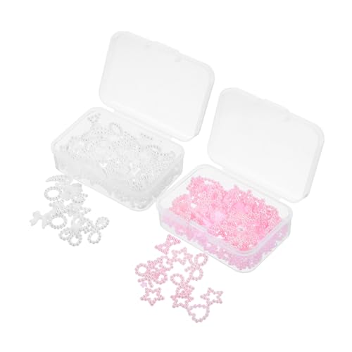 NULYLU Nail Art Charms Kit Pearl Gems and Small Decorations for Women's Manicure