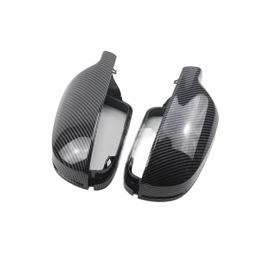 Black Carbon Style Rearview Mirror Caps 1 Pair Side Case Trim Compatible For Audi A3 A4 A5 A6 A8 Q3 SQ3 S4 S5 S6 S8 RS3 RS4 RS5 B8 B8.5 8P(Black style 3)
