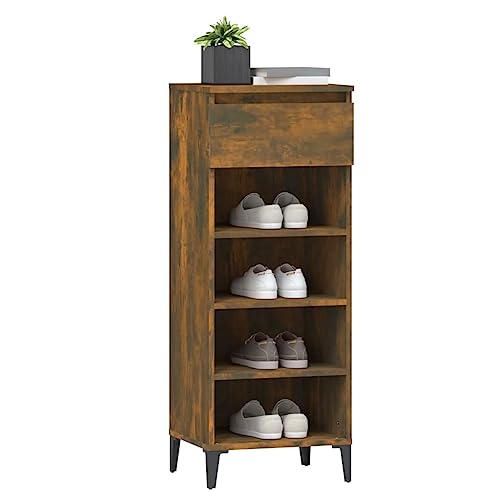 Meuble à chaussures pour petite entrée avec 3 compartiments pratiques - 5