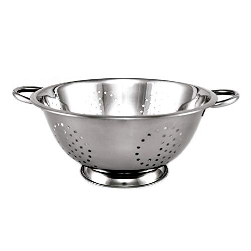 Escorredor de Massa Aço Inox Gourmet Mix Prata 24Cm
