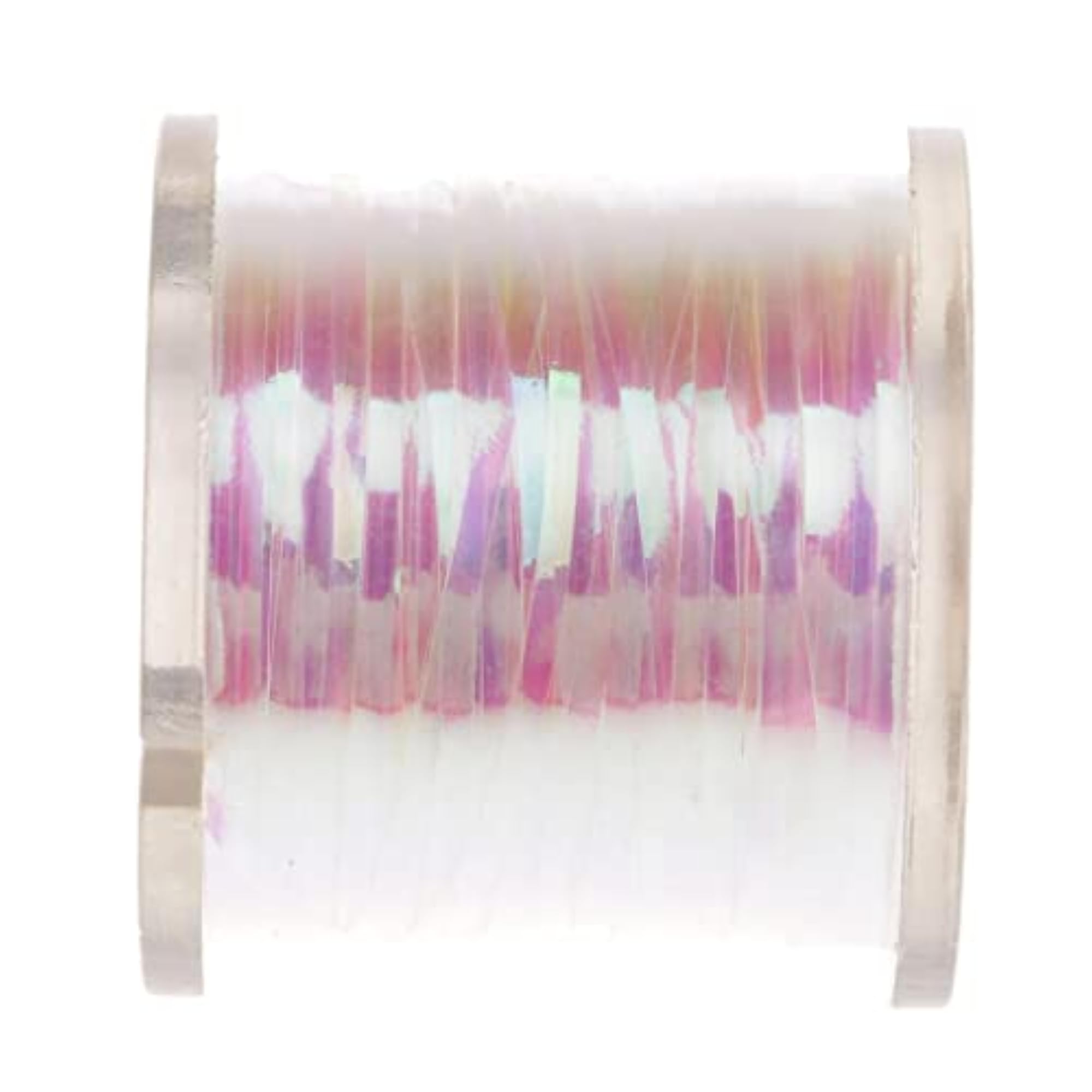 Holographic Tinsel Line Tape for Fly Tying, Pearl Flash