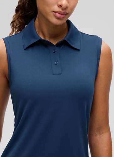 CRZ YOGA 3-Button Sleeveless Polo