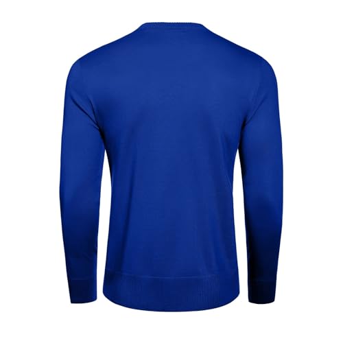 Mens Sweater,Men's Crew Neck Sweater Slim Fit Lightweight Sweatshirts Knitted Pullover for Casual Or Dressy Wear3