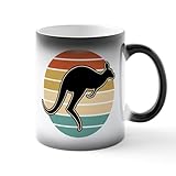 CafePress Kangaroo Retro Sunset Ceramic Magic Mug Coffee, Tea Cup 11 oz
