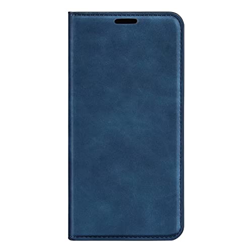 COQUE case for Motorola Moto G84 Shell,Slim Ultra-Thin Leather Flip Cover with Card Slot Leather Phone Case for Motorola Moto G84-Blue - Image 2
