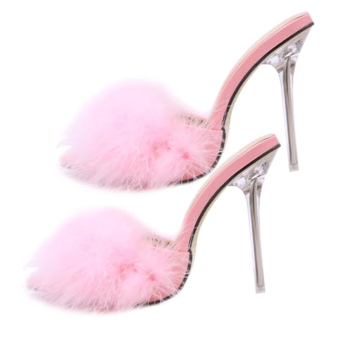 Sandales été extérieures rose bout affûté pour vos soirées et fêtes