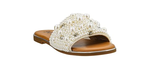 Corkys Footwear Hey Girl Gimme Kiss Sandals - Featuring A Rhinestone and Pearl Studded Strap with A Plush Cushioned Footbed For All Day Wear And Comfort3