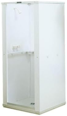 32 In. X 32 In. X 75 In. Shower Stall with Standard Base in White