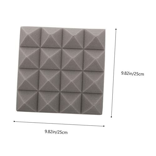 TOYANDONA 22 piezas Paneles Acústicos Gris Absorbentes de Sonido de Alta Densidad para Estudios de Grabación Teatros en Casa y Salas de Práctica Material Retardante de Llama para Mayor Seguridad miniatura 2