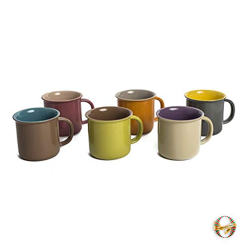 Set de 6 mugs cerámicos jumbo 20 oz miniatura 2