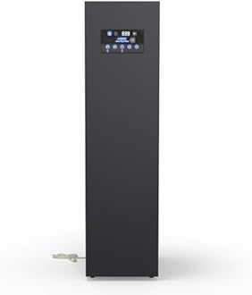 Equator 7.6cf Smart Steam Dryer Closet 4 Moving Hangers Quick20 Refresh Wrinkle Free in Black