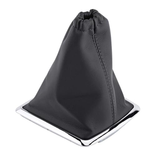 Fictory Cubierta de Palanca de Cambios en Piel Sintética Negra, Compatible con Ford Focus 2005-2012, Diseño Elegante, cubierta antipolvo de la perilla de cambio de coche de la PU