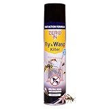 Zero in Fly and Wasp Killer - 300 ml Aerosol, Controls Flying Insects and Bugs in The Home, Ready-To-Use, Fast Action Formula, Instand Knockdown of Flies, Waps and Other Flying Insects