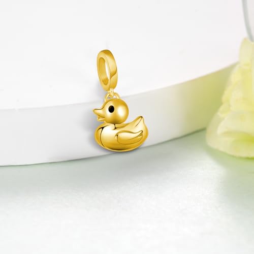 Duck Gifts 925 Sterling Silver Duck Charms for Bracelets Animals Duck Jewelry Gifts for Women3