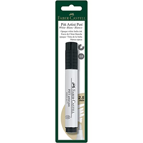 Faber-Castell Pitt Artist Pen White Large Bullet Nib B/C