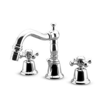 Zucchetti Delfi Batteria a tre fori bidet con scarico Z46368.8008 Italiano Ottone per casa e bagno, cucina