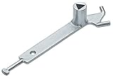 dreikantleiste eiche Gesamtlänge: 300 mm Pfostenschlüssel Universal-Grauguss, Din 32222 mit Zapfen