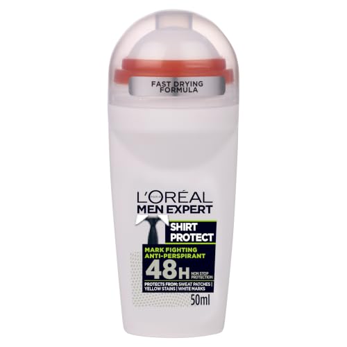 L'Oréal Paris Men Expert Roll On Mens Deodorant Shirt Protect 50ml