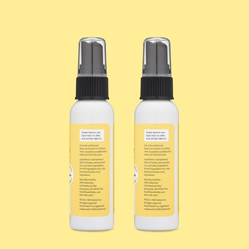 Image of Fresh Wave Odor Eliminator Room Spray, 2 oz Travel Size, 2-Pack, Lemon | Plant oil formula with lime, pine needle, and cedarwood, Neutralizes air and fabric odors, Non-hazardous, Pet-safe