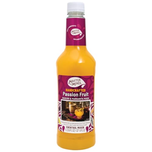 Master of Mixes Cocktail Mixers | Passion Fruit Cocktail Mixer | 1 Litre | Cocktails in seconds | Just add Alcohol | Makes 10 cocktails per bottle | Drinks Mix | Slushie Mix