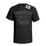 Winchester Tavern Mens Organic Cotton T Shirt Inspired Shaun of The Dead Zombies Black3XL