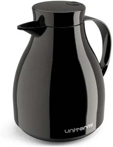 Garrafa Térmica Paris com Gatilho para Chá e Café 500 ml (Preto)