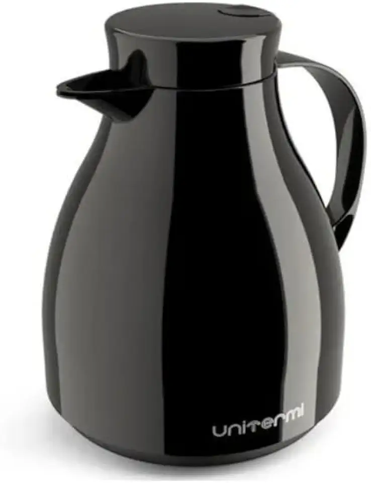 Garrafa Térmica Paris com Gatilho para Chá e Café 500 ml (Preto)