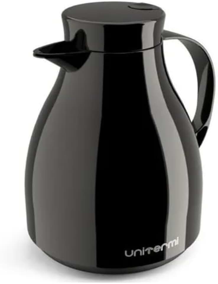 Garrafa Térmica Paris com Gatilho para Chá e Café 500 ml (Preto)