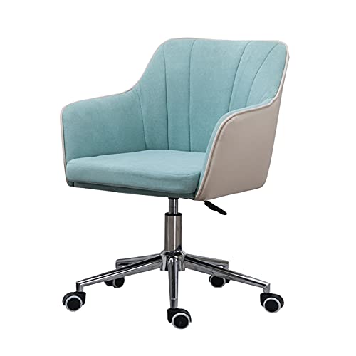 Chaise de bureau pivotante bleue avec dossier ergonomique haut