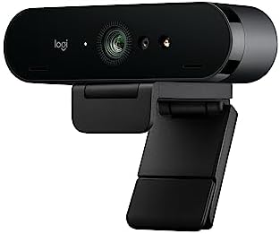 Brio Stream, Ultra 4K HD Video Calling, Optical Zoom, Noise-Canceling mic,HD Auto Light Correction, Works with Microsoft Teams, Zoom, Google Voice, Meet, PC/Mac/Laptop/MacBook/Tablet, Black