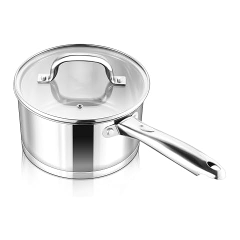 Herogo 18cm Stainless Steel Saucepan with Lid Cover